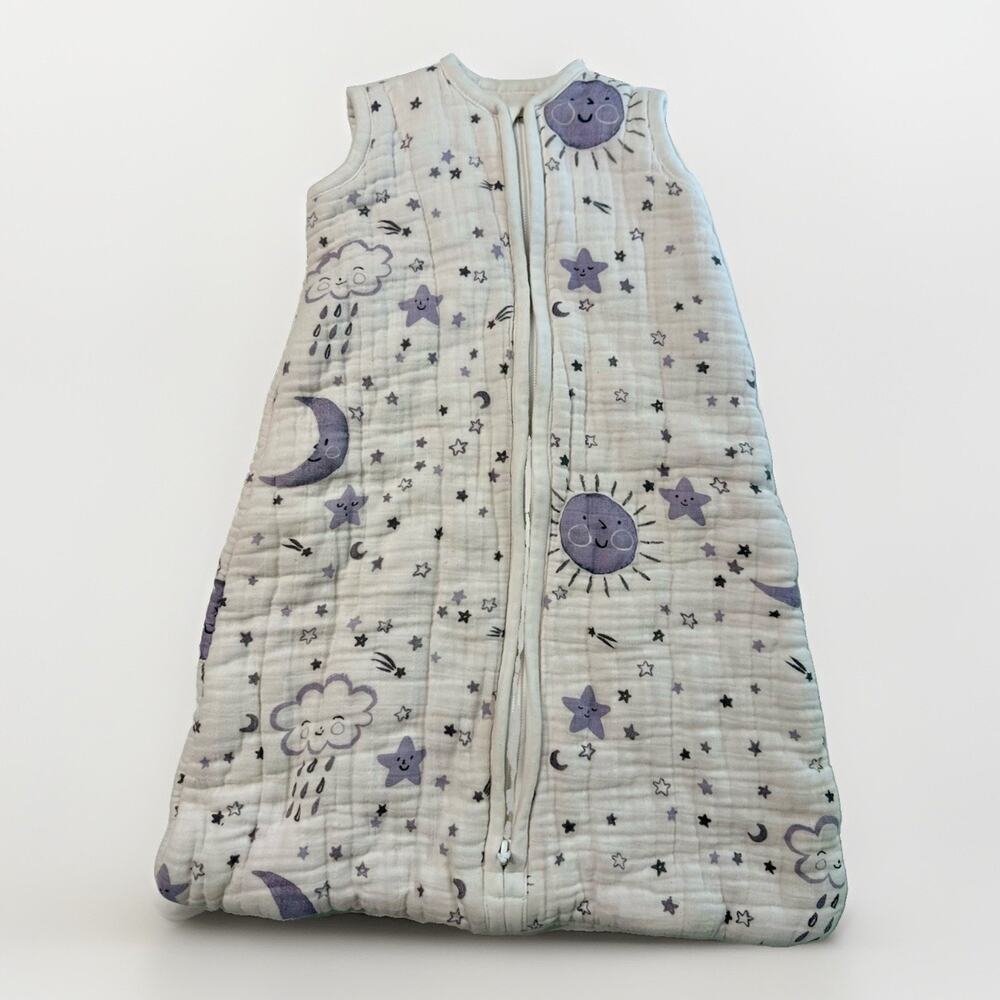 Pottery Barn Kids Moon Stars Wearable Blanket Sleep Sack Small Organic